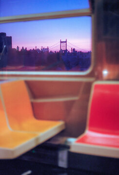 New York Subway at Dusk