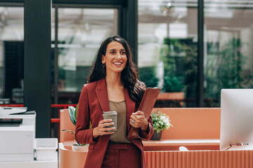Portrait of Pretty Elegant Businesswoman
