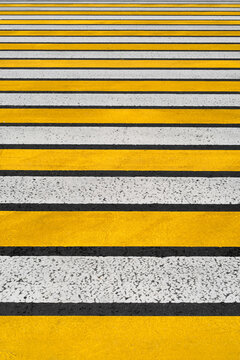 Yellow & White Crosswalk