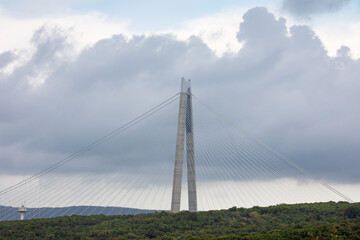 Fototapeta premium The Yavuz Sultan Selim Bridge in Istanbul, Turkey