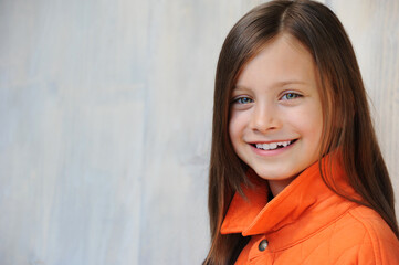 Stunning Portrait of a stylish and friendly young girl