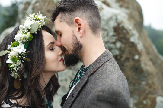 Sensitive photo of lovely couple.