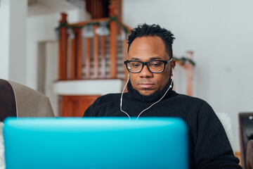 Working from home on a winter morning