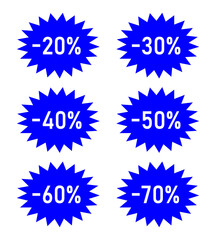 ikony rabatu sprzedaży