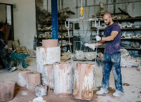 Man working