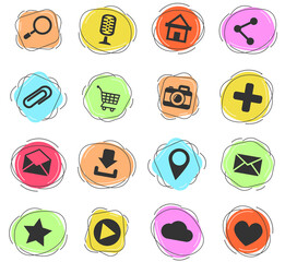 user interface icon set