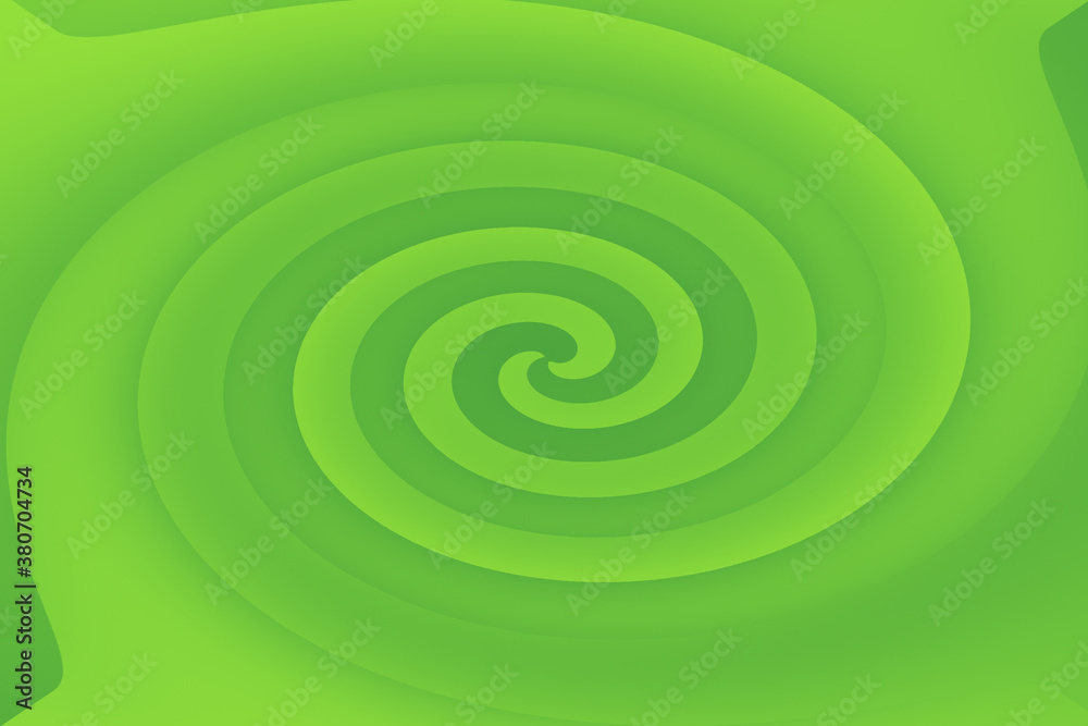 Wall mural green spin background