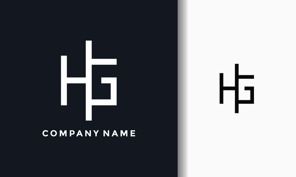 monogram letter HG logo