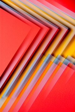 Abstract colorful geometric shapes.