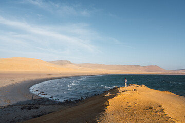 View from cliff above the sea