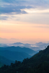 Ella gap scenic view between Ella rock & Little adam's peak in Sri Lanka