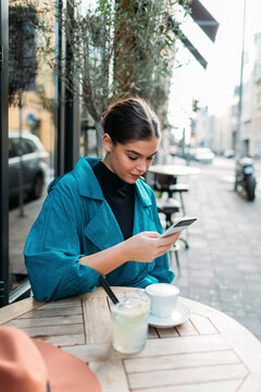 Woman Using Her Phone
