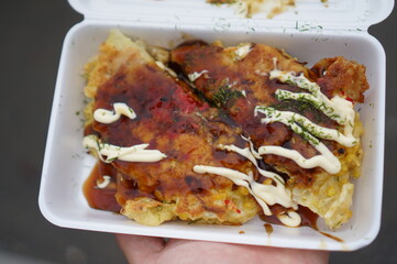 오사카 성 안의 먹거리들