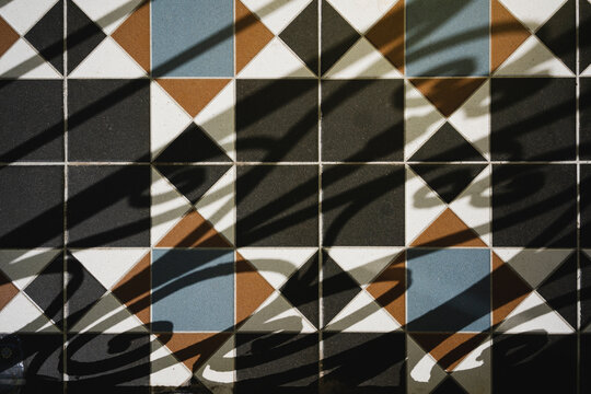 Colored tiles and shadows