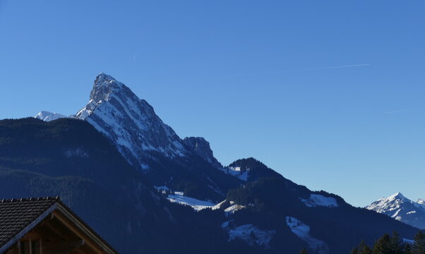 View from Saanen towards le Rubli, Switzerland