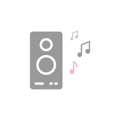 speaker line icon. Signs and symbols can be used for web, logo, mobile app, UI, UX