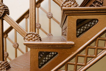 Detail of an old metallic staircase