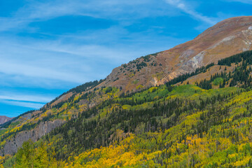 landscape with mountains and sky
