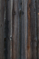 Old wooden vertical fence background