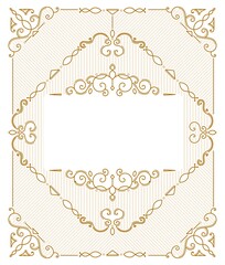 Set of Art deco borders and frames. Vector illustration.