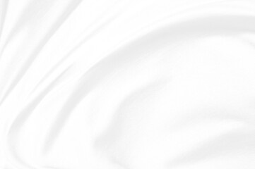 White Cloth background and streaked fabric. Abstract white background. Beautiful solf clear backdrop.