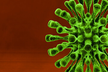 Fictional representation of Coronavirus