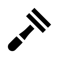 bath room or toilet related men shaving razor vector in solid design,