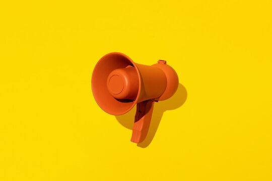 Orange megaphone