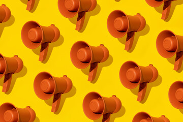 Orange megaphone