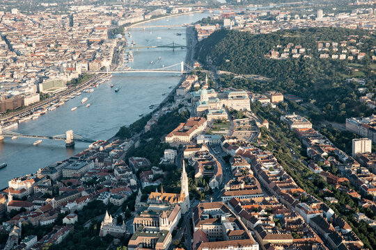 The Danube with a few bridges
