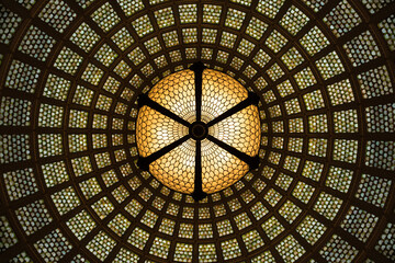 Ornate ceiling skylight