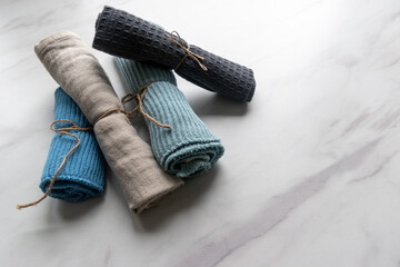 blue dish cloths for washing up 