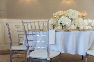 table setting for the wedding.