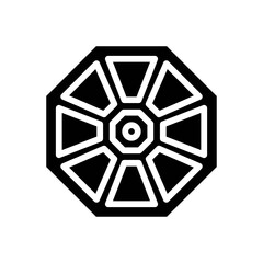 china, new years related, Feng shui or bagua, mirror vectors, in solid design,