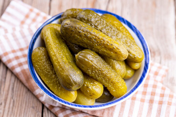 Turkish style pickled cucumbers