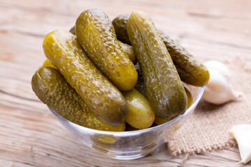 Turkish style pickled cucumbers