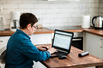 Woman applying for assistance