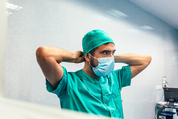 Doctor Covering His Face With Mask
