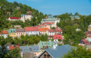 Obraz premium Banska Stiavnica is old medieval mining centre. Unesco heritage town