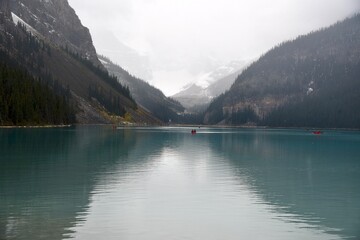 LAKE LOUISE IN THE CANADIAN ROCKIES