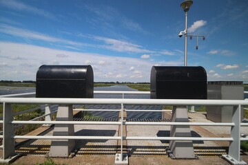 Inlet at river Rotte into the eendragspolder for water storage
