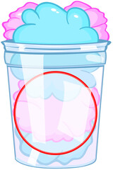A vector image of a tub of cotton candy would be great for any signage. Just put your logo on it and away you go.

