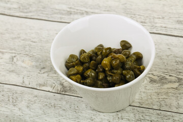 Capers in the bowl