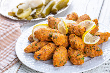 Mercimek Koftesi, Traditional Turkish Food with Bulgur and Lentil
