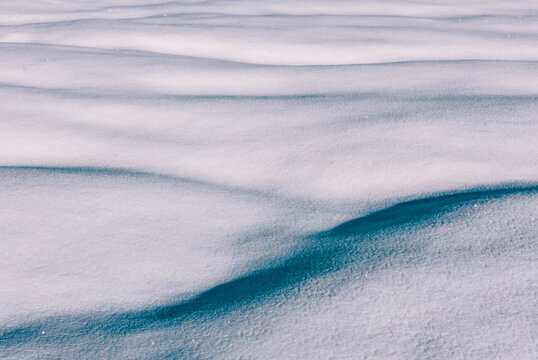 Snow shaped like human body parts