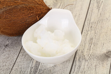 Dietary Coconut oil in the bowl