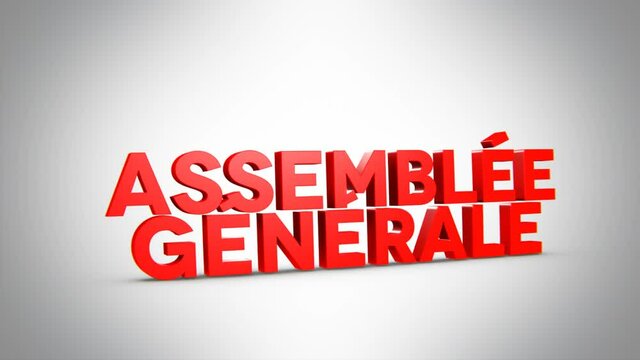 assembl&eacute;e g&eacute;n&eacute;rale 3D rouge