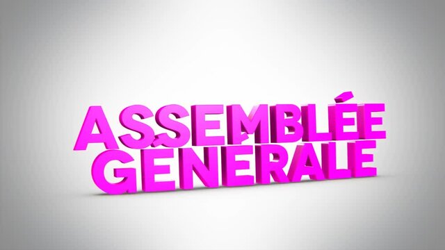 assembl&eacute;e g&eacute;n&eacute;rale 3D violet