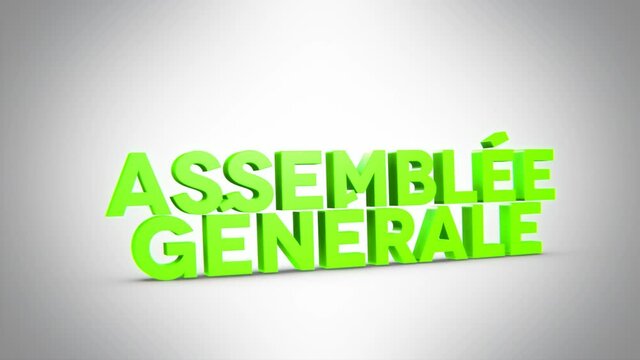 assembl&eacute;e g&eacute;n&eacute;rale 3D vert