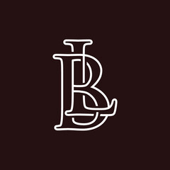 vector logo L letter LB icon illustrations